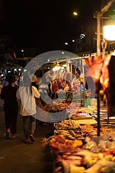 The view of Phnom phen at night