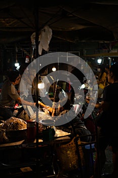 The view of Phnom phen at night