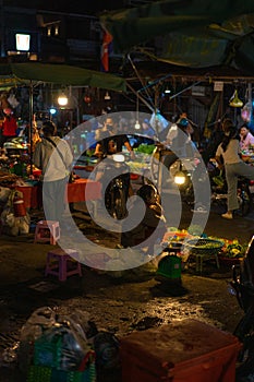 The view of Phnom phen at night