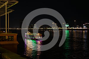 The view of Phnom phen at night