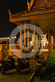 The view of Phnom phen at night