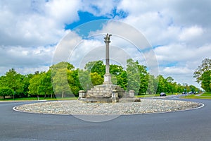 View of the Phoenix monument in the Phoenix park in Dublin, Ireland