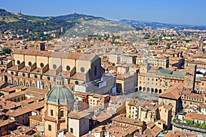 View of piazza maggiore - bologna