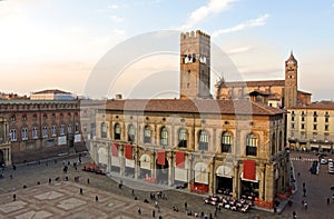 View of piazza maggiore - bologna