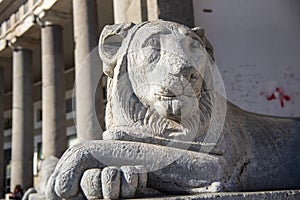 View of Piazza Plebiscito, in Naples