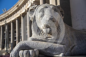 View of Piazza Plebiscito, in Naples