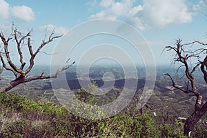 View from Picota near Monchique in Algarve, Portugal, into the valley of Serra de Monchique photo