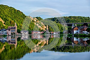 View of picturesque Dinant city. Belgium