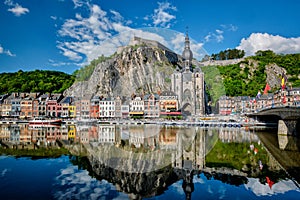 View of picturesque Dinant town. Belgium