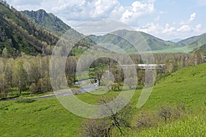 View of the picturesque valley of the Sema River photo