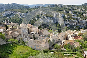 A view on picturesque village Les Baux-de-Provence, France