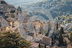 A view on picturesque village Les Baux-de-Provence
