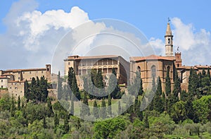 View on the Pienza in Tuscany