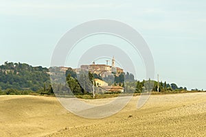 View of Pienza in Tuscany, Italy