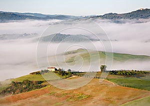 View from Pienza, Tuscany, Italy