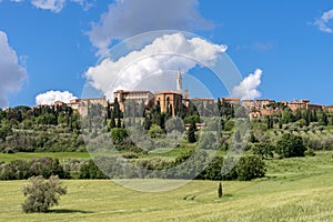 View of Pienza in Tuscany  on May 19, 2013