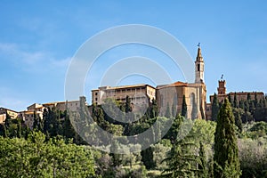 View of Pienza in Tuscany on May 22, 2013