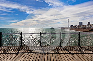 View from Brighton pier, England