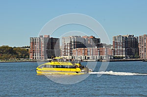 View from Pier on the Hudson River in New York