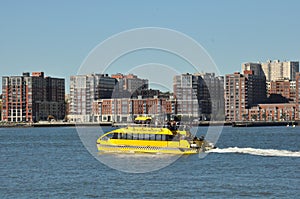 View from Pier on the Hudson River in New York