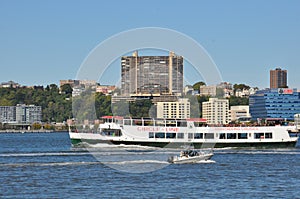 View from Pier on the Hudson River in New York