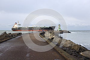 View of the pier in Ijmuiden, the Netherlands