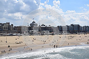 View from the Pier of Scheveningen to the coastline