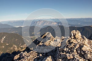 View from Å pik mountain towards Kranjska gora