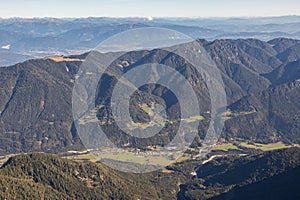 View from Å pik to the valley below