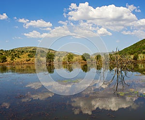 View of Pilansberg dam