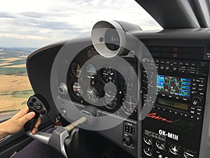 Flying small aircraft VFR- pilot view