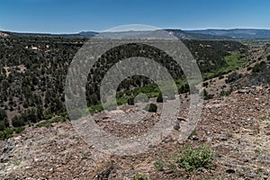 The view from Pinon Campground in New Mexico