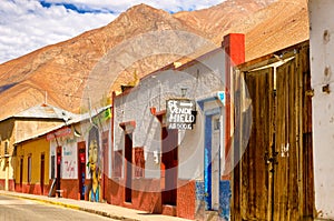 View of Pisco Elqui in Chile