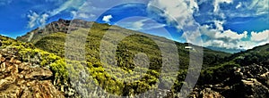 View on piton des neiges on la reunion island