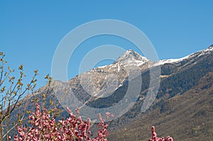 View of the Pizzo Claro also known as Visagno Mountain mountain