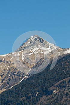 View of the Pizzo Claro also known as Visagno Mountain mountain