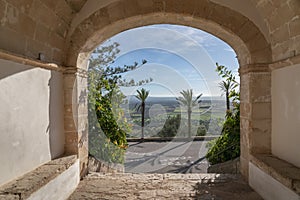Entrance to the Mount Sion sanctuary, Porreres, Majorca photo