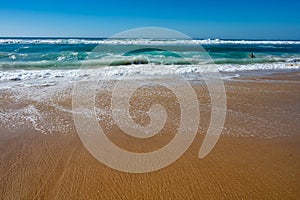 View on Horizon, Plage de l\'ocean near Le Phare du Cap Ferret and Duna du Pilat, Cap Ferret peninsula, France, southwest photo