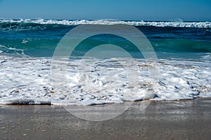 Horizon, Plage de l\'ocean near Le Phare du Cap Ferret and Duna du Pilat, Cap Ferret peninsula, France, southwest photo