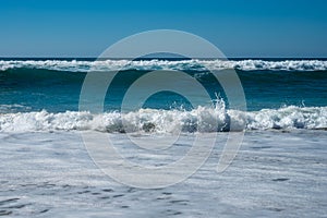 View on Horizon, Plage de l\'ocean near Le Phare du Cap Ferret and Duna du Pilat, Cap Ferret peninsula, France, southwest photo