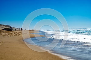 View on Plage de Horizon, Plage de l\'ocean near Le Phare du Cap Ferret and Duna du Pilat, Cap Ferret of Bordeaux photo