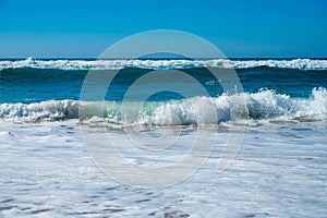 View on Plage de Horizon, Plage de l\'ocean near Le Phare du Capuna du Pilat, Cap Ferret peninsula, France, southwest photo