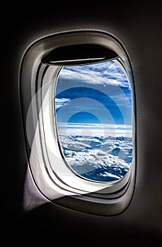 View from a plane window