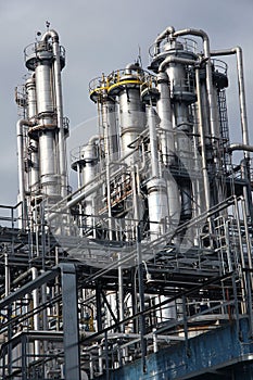 View of plant for refining oil