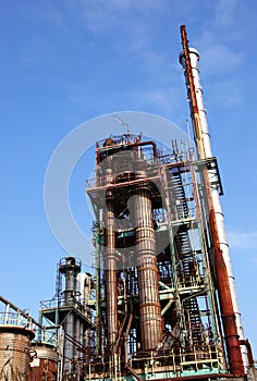 View of plant for refining oil