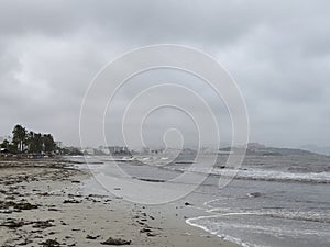 View of platja d\'en bossa after the storm