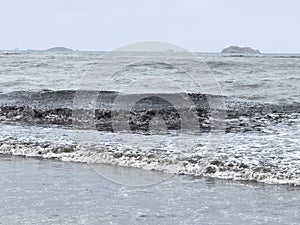 View of platja d\'en bossa after the storm