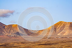 view from Playa Blanca to the balcon de Femes photo