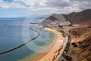 View on the Playa de Las Teresitas, Tenerife, Spain photo