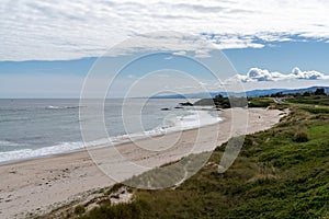 View of the Playa Llas near Foz in Galicia photo